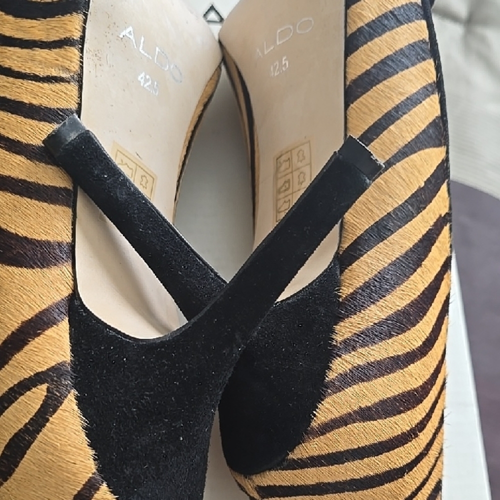 Aldo Women's Zebra Print Heels - Picture 6 of 9